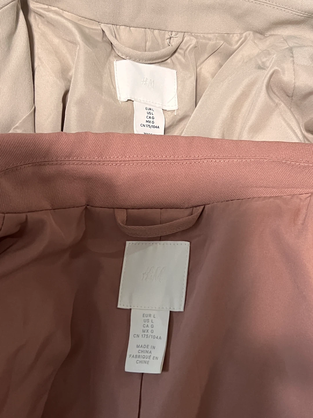 Free Set of 2 H&M Double-Breasted Blazers Size Large