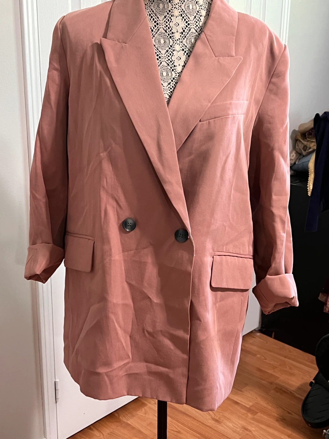 Free Set of 2 H&M Double-Breasted Blazers Size Large - photo 4
