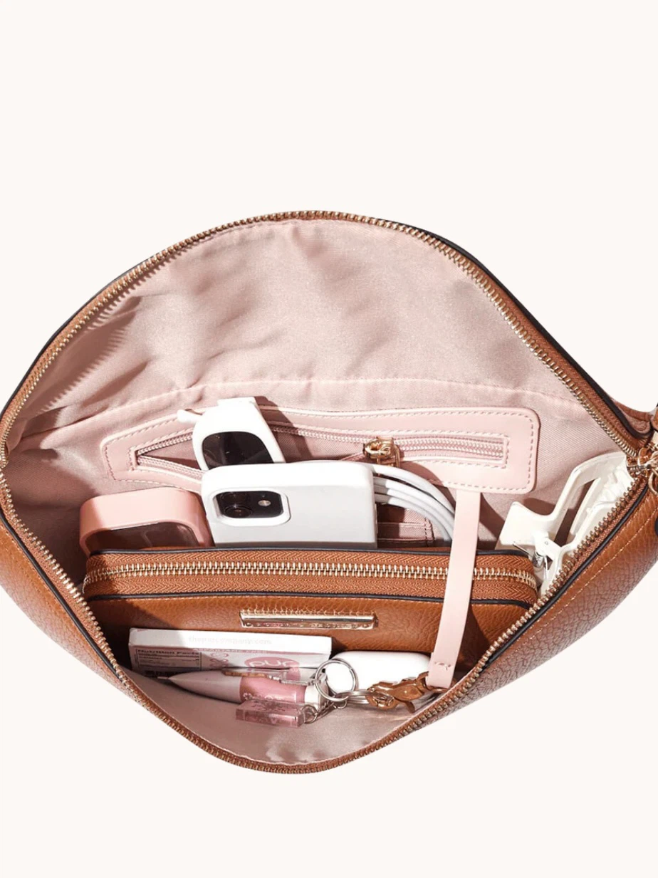 Poppy & Peonies Large Sidekick in Cognac Crossbody/ Belt Bag - photo 5