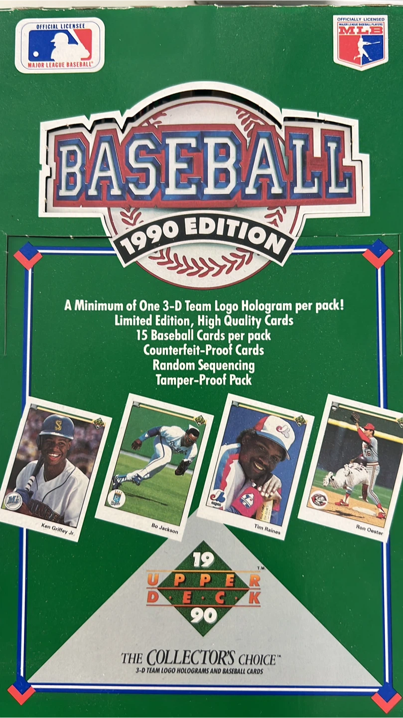 LOT OF 5 PACKS - 1990 Upper Deck Baseball - $5 - photo 4