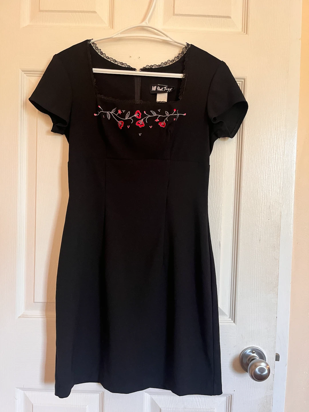 Vintage Black Whimsigoth Mini Dress