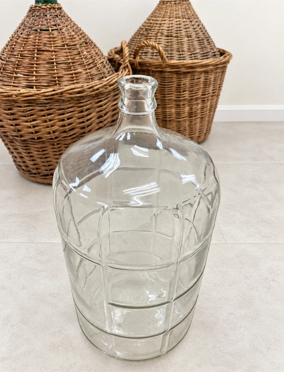 Clear Glass Carboy-23 Litres with Cardboard Box