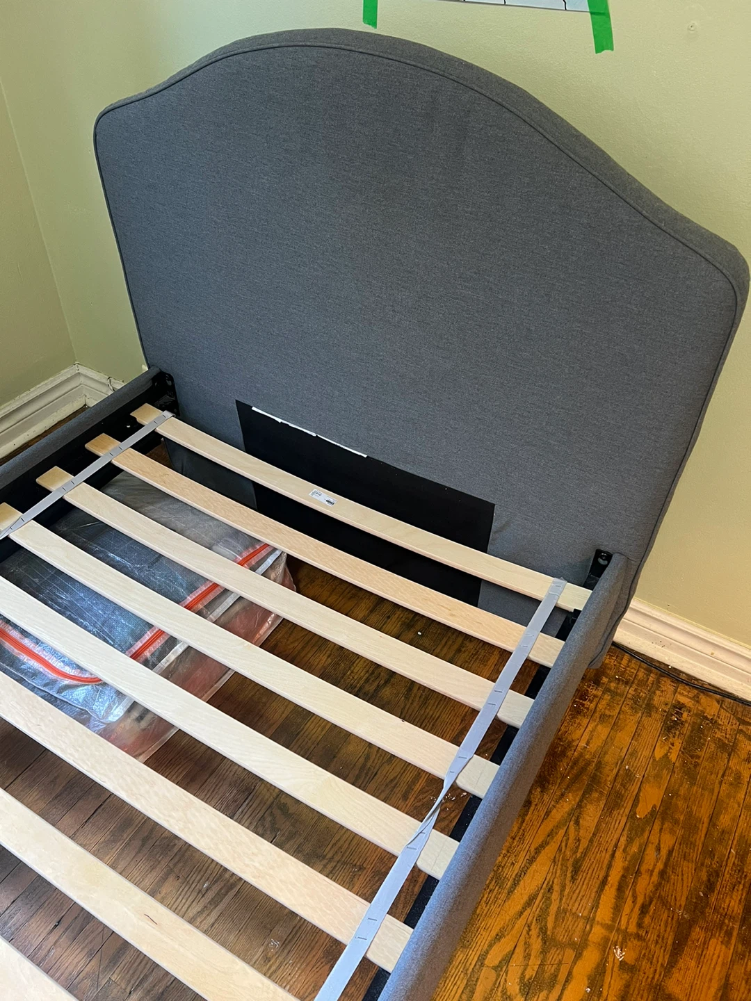 Moving sale: ikea upholstered  twin bed frame - photo 4