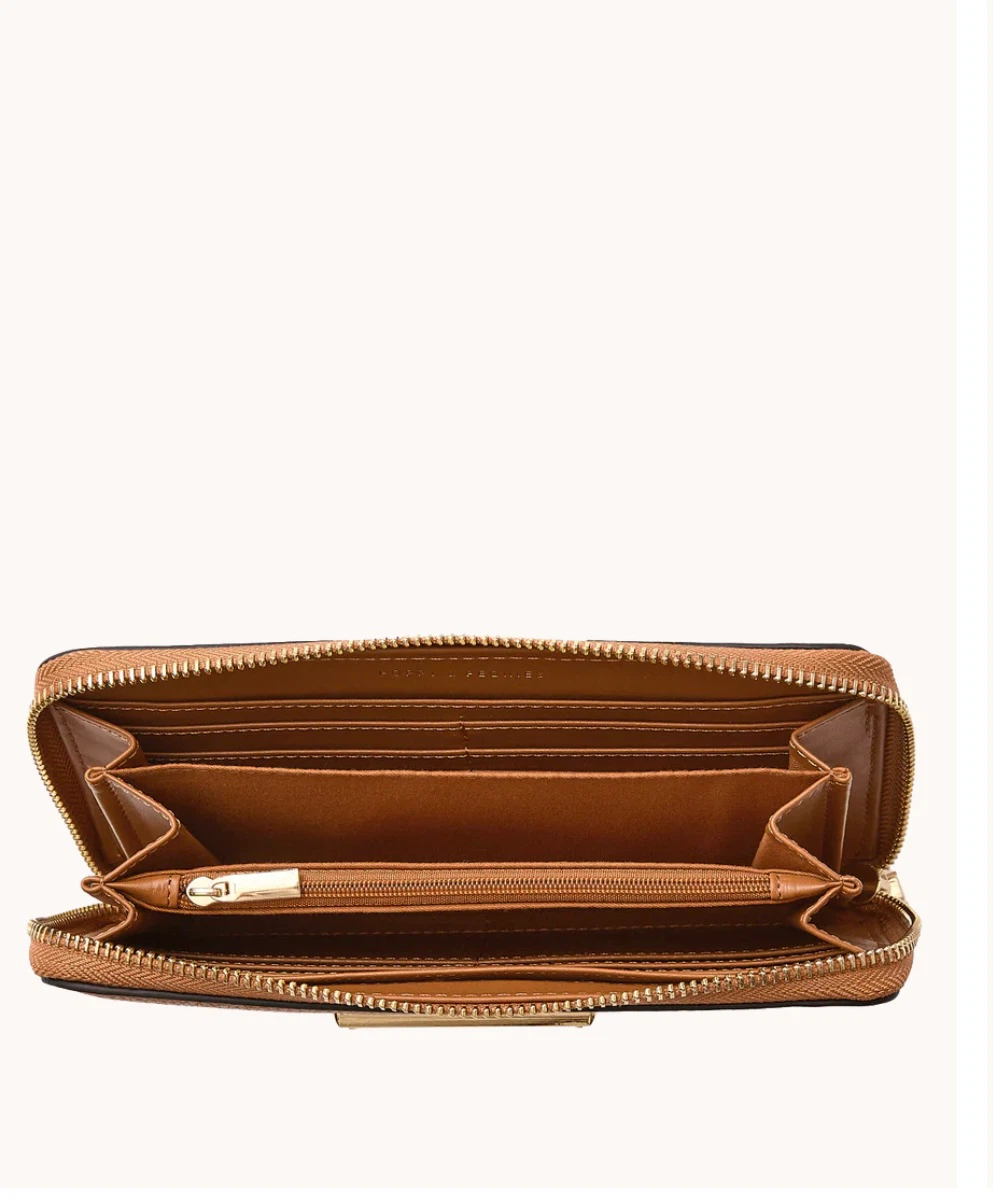 Poppy & Peonies  Wallet Crossbody Bag in Cognac - photo 2