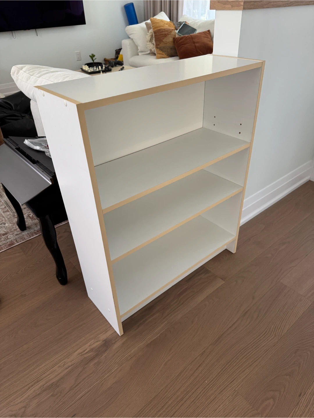 White 3-Shelf Bookcase