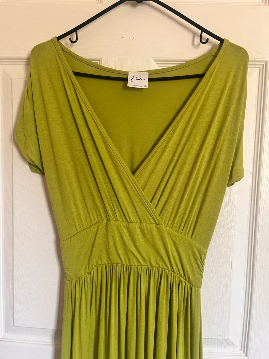 Olivia Rae Chartreuse/ Lime Green Jersey Maxi Dress - photo 2