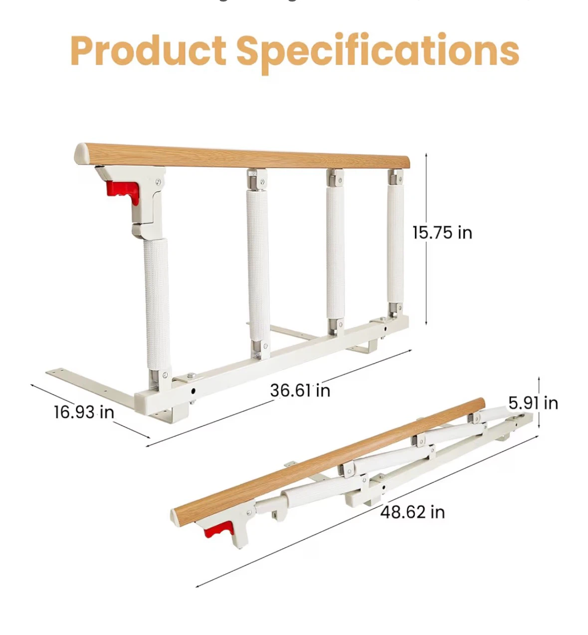 Carivia Bed Safety Rail for Elderly Adults - photo 2