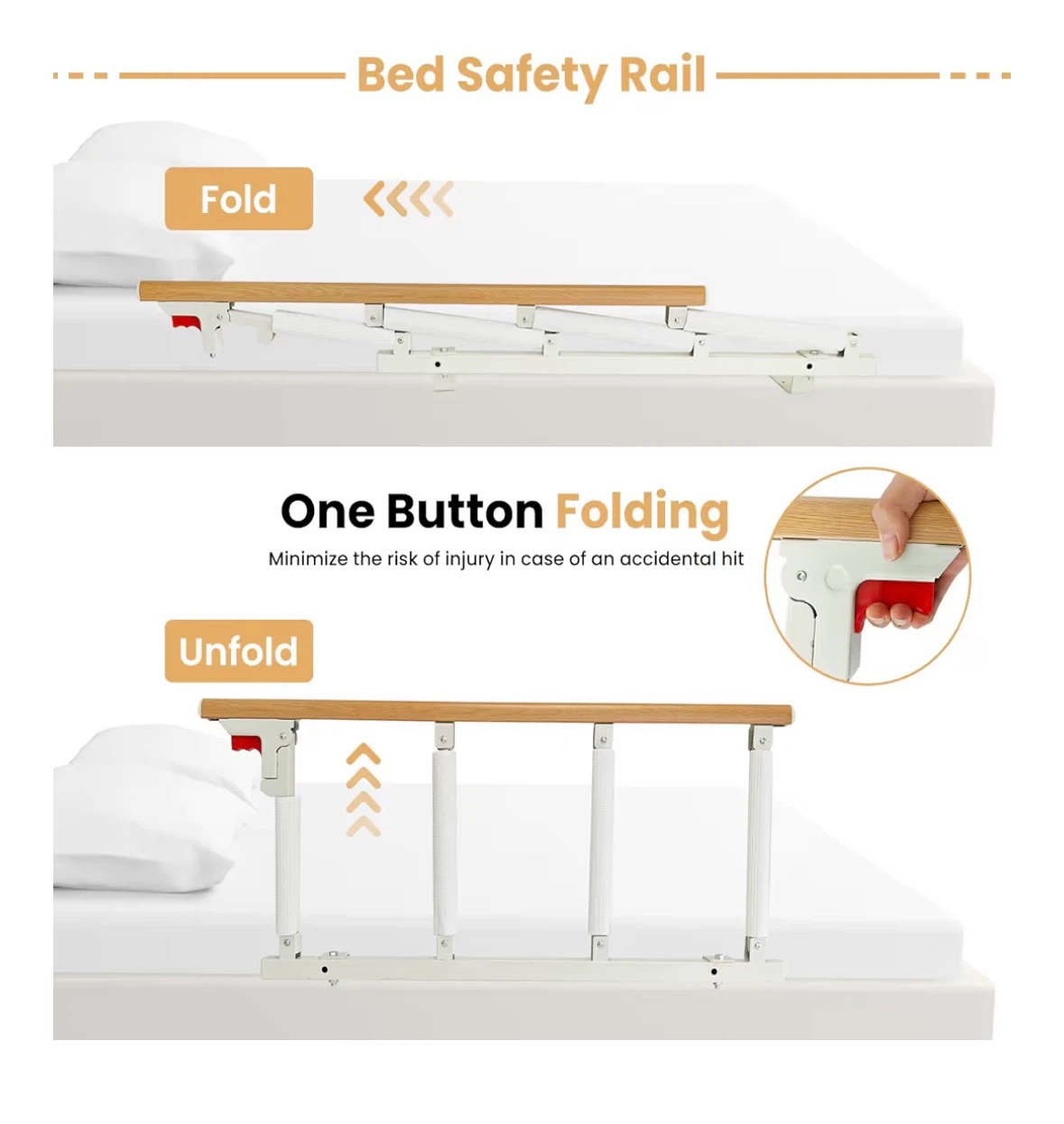 Carivia Bed Safety Rail for Elderly Adults - photo 4