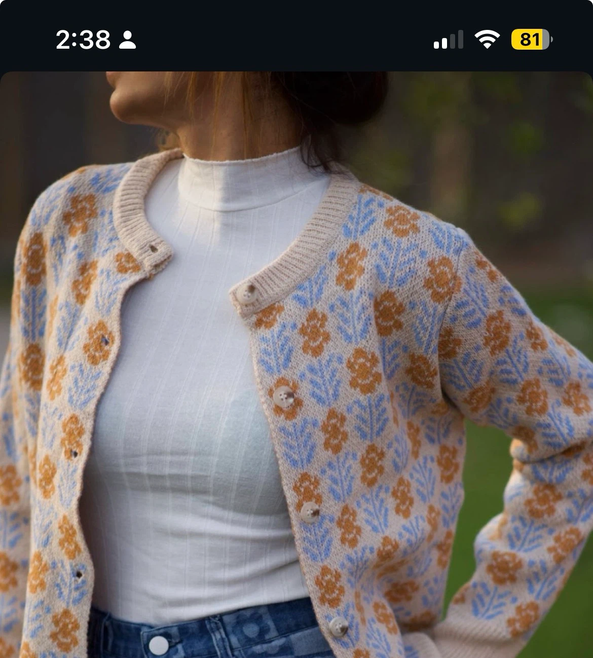 White Cotton-Blend Knit Mockneck Shirt