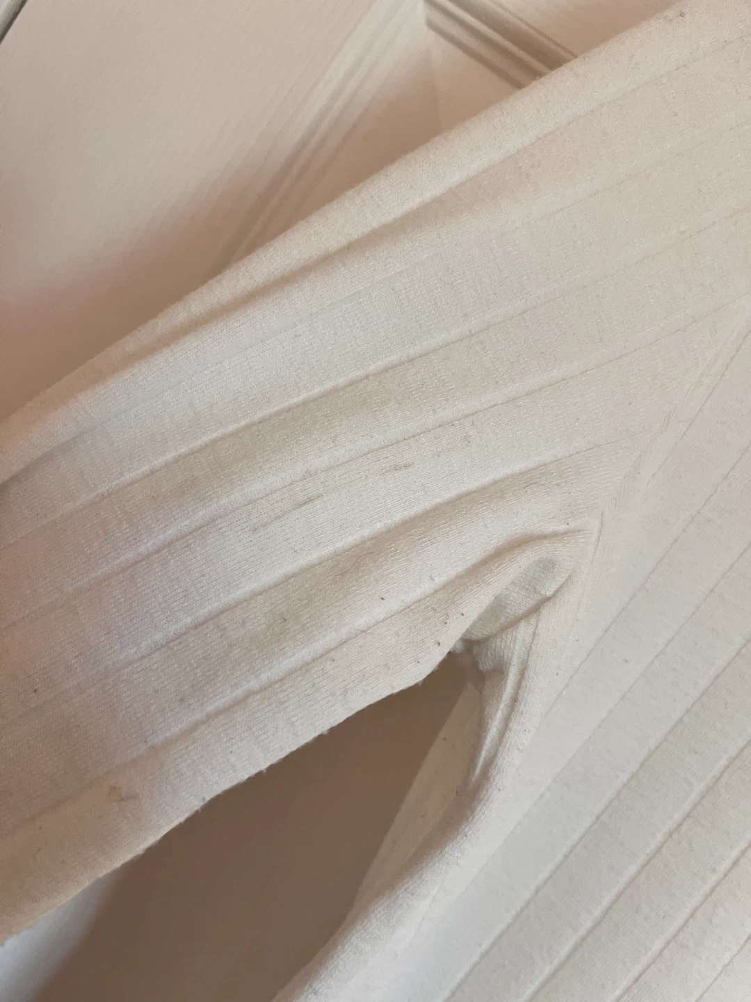 White Cotton-Blend Knit Mockneck Shirt - photo 4