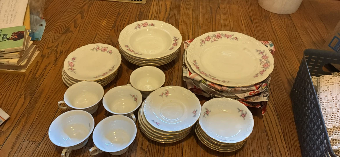 Vintage Wawel Poland Porcelain China Set - 35 Pieces