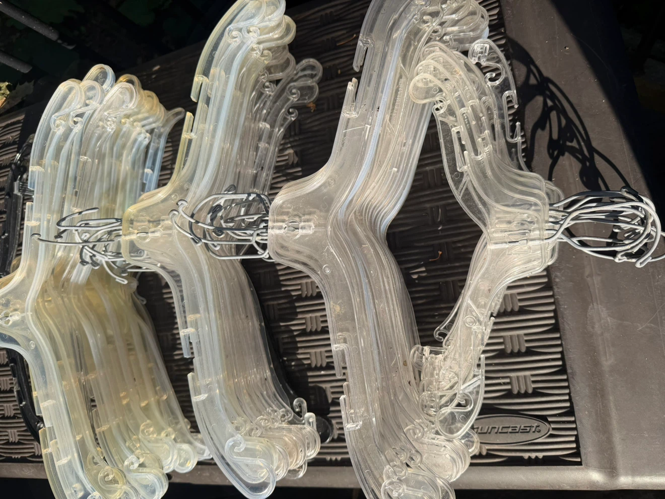 Clear Plastic Clothing Hangers more than 50 piece