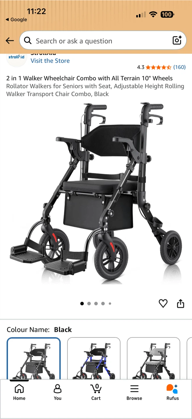 RollisRoll All Terrain Rollator Walker - photo 2