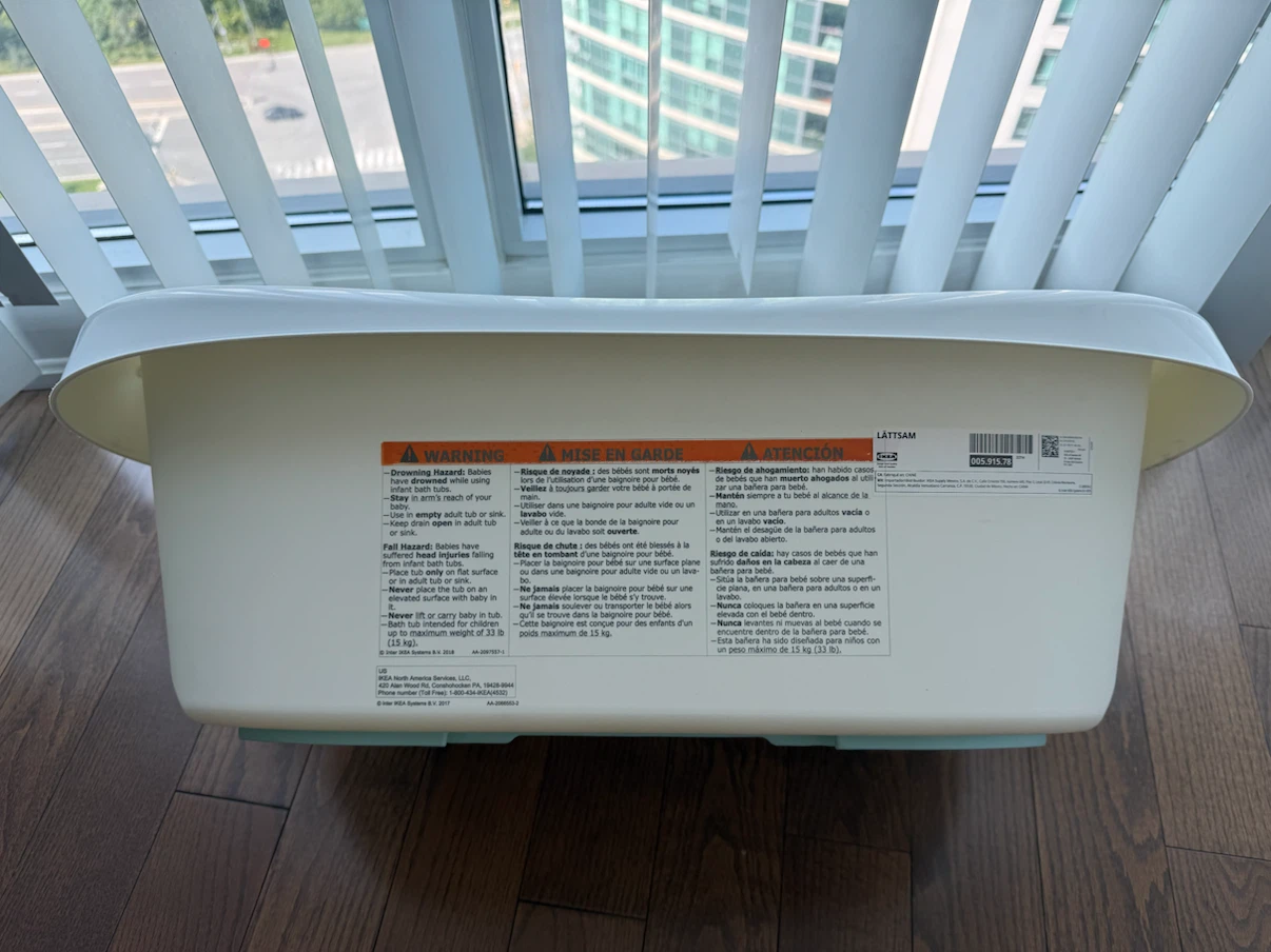 IKEA LÄTTSAM Baby Bath Tub