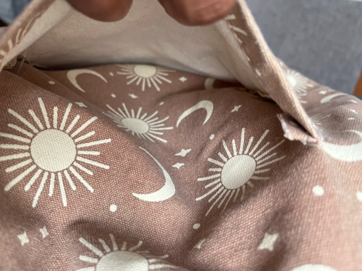 Sun and Moon Print Canvas Tote Bag - photo 3
