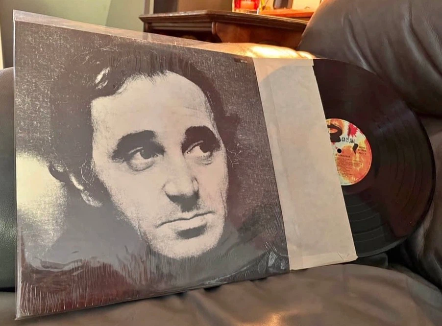 Classic Charles Aznavour Vinyl Record (French)