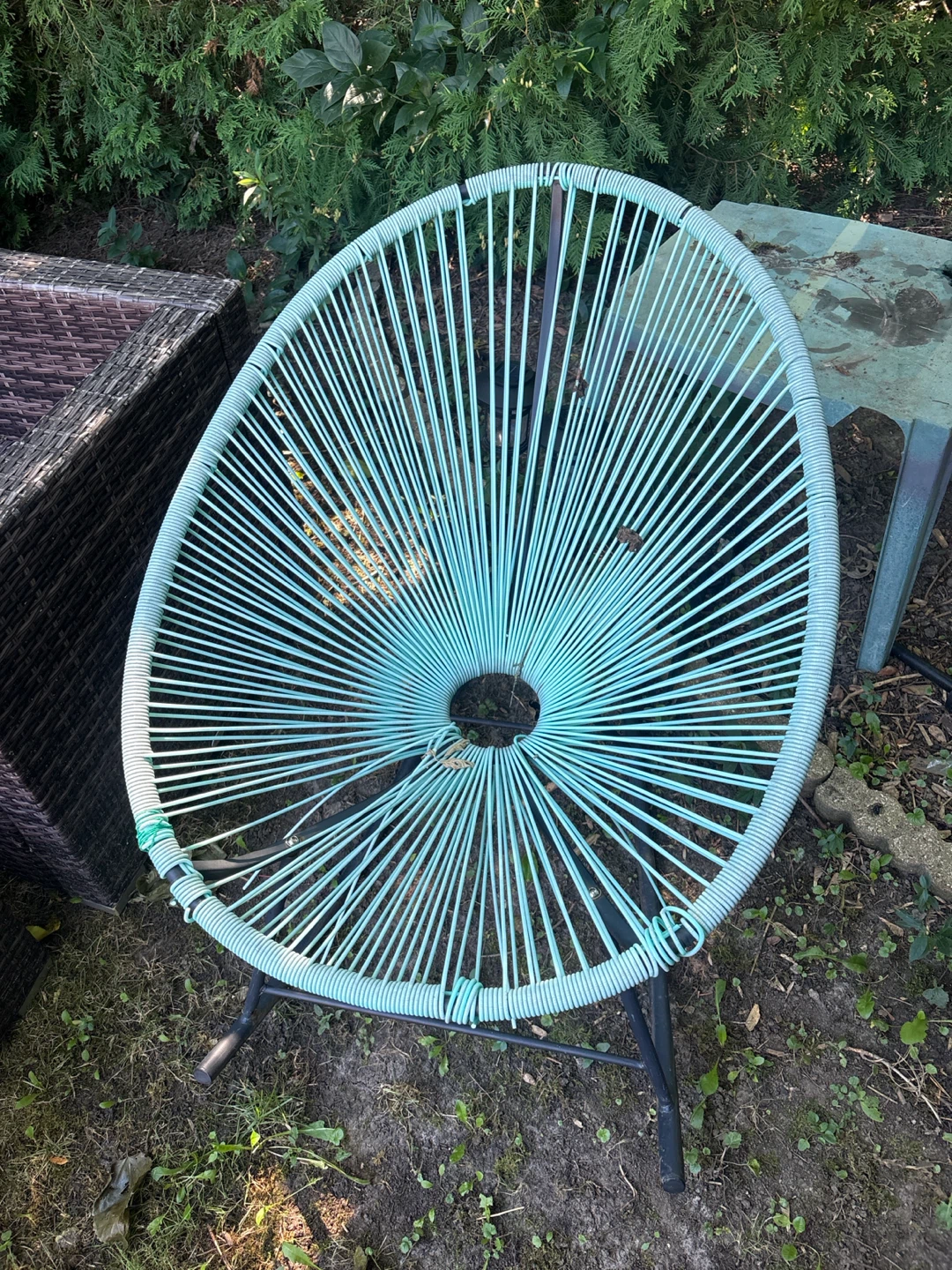 Turquoise Acapulco Style Rocking Chair - photo 2