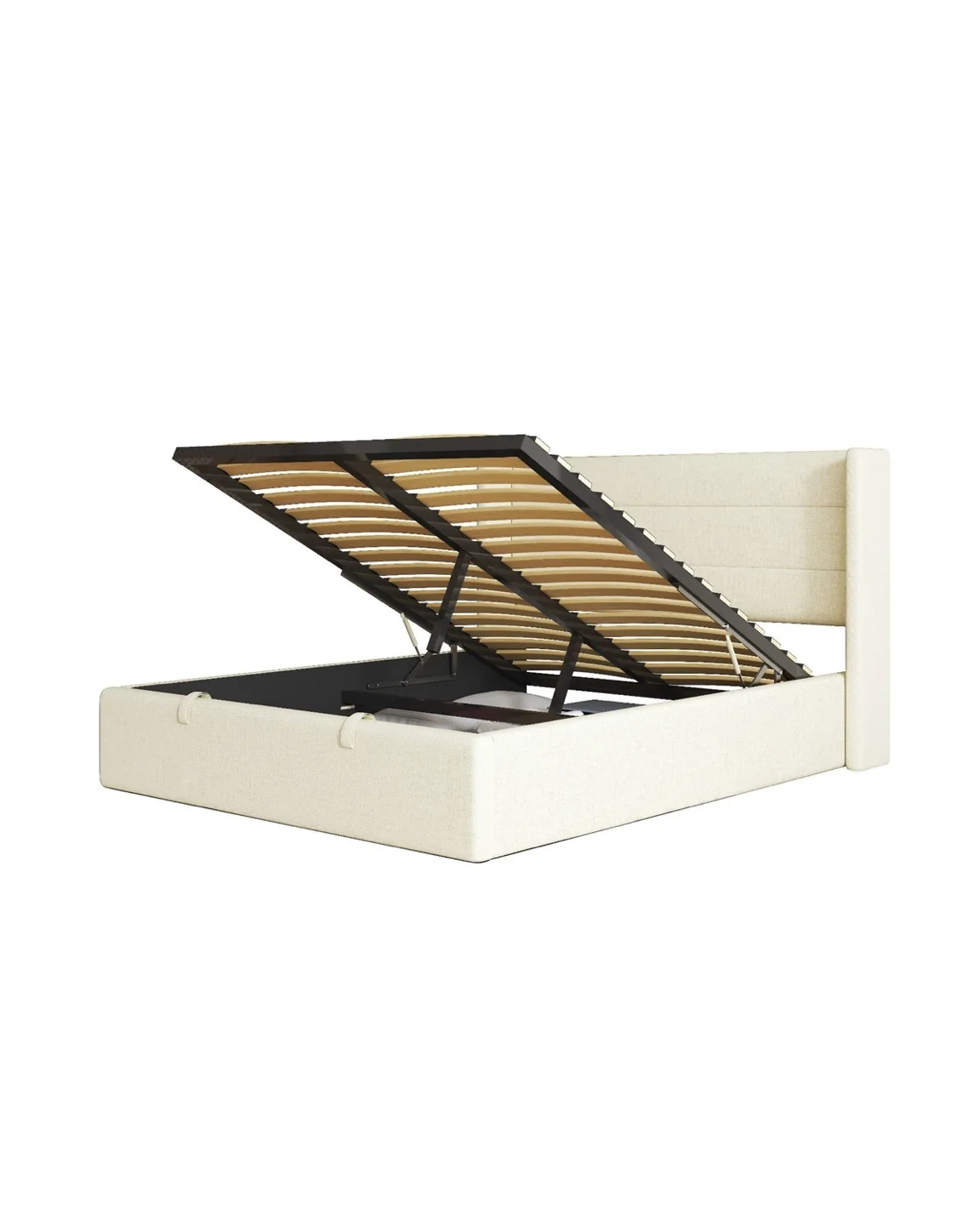 Aykah King Size Bedframe and 12” Hybrid Mattress - photo 3