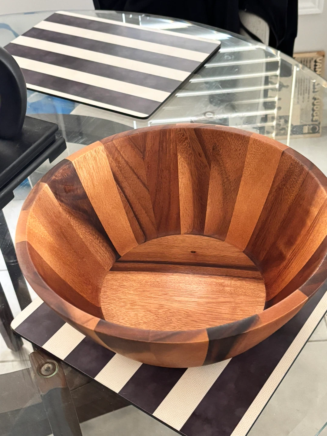 Salad bowl wooden - photo 2