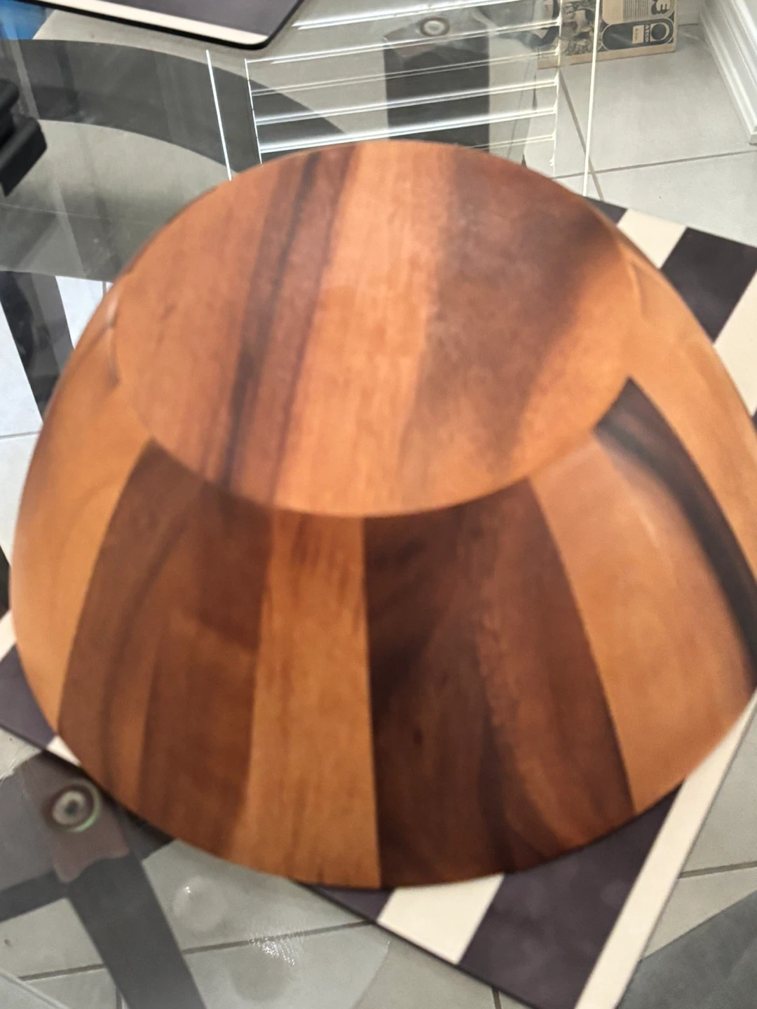 Salad bowl wooden - photo 3