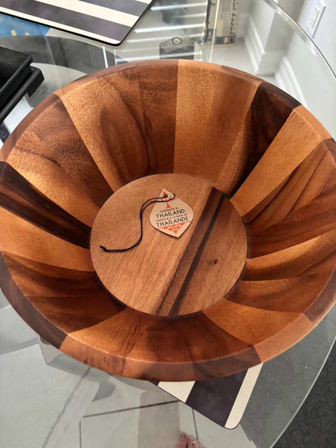 Salad bowl wooden - photo 4