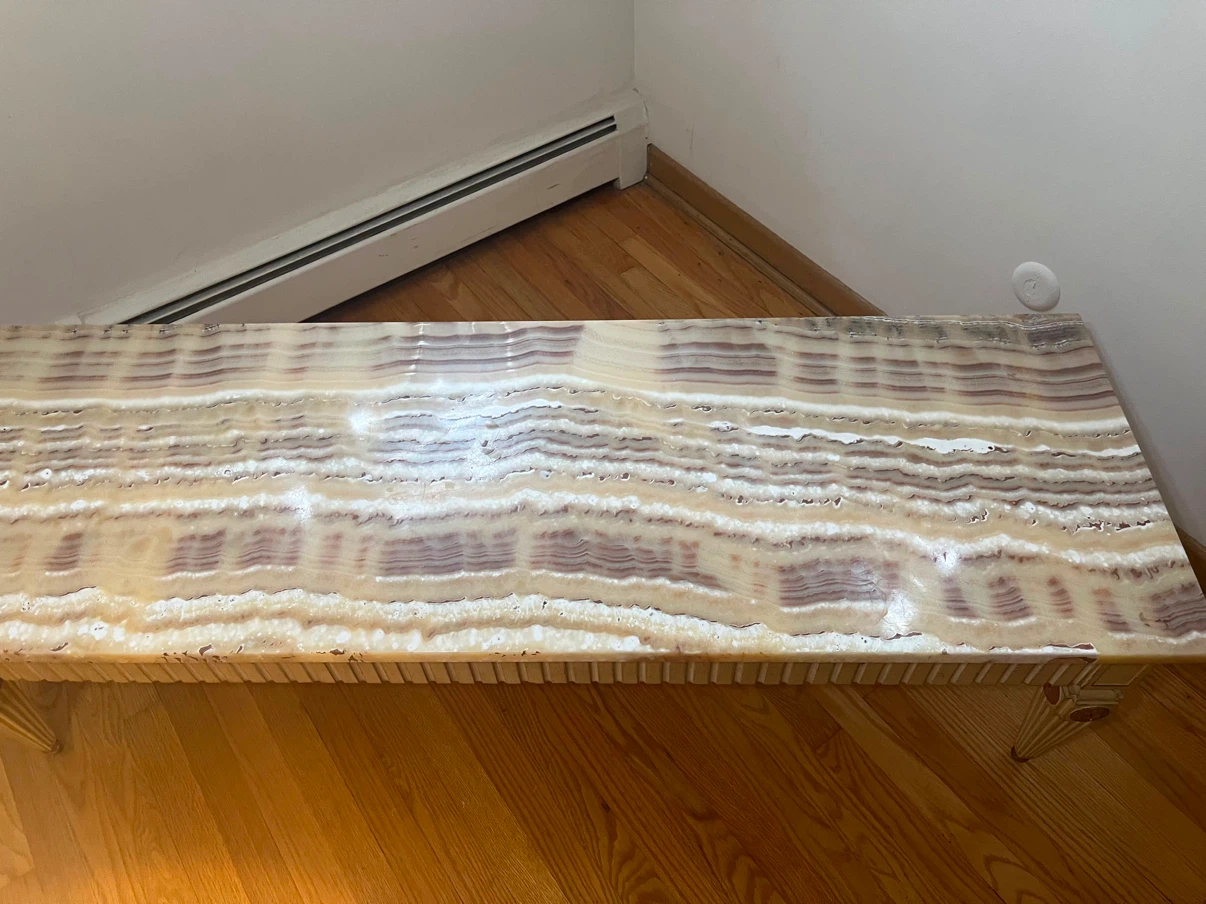 Vintage Onyx Stone Coffee Table - photo 3