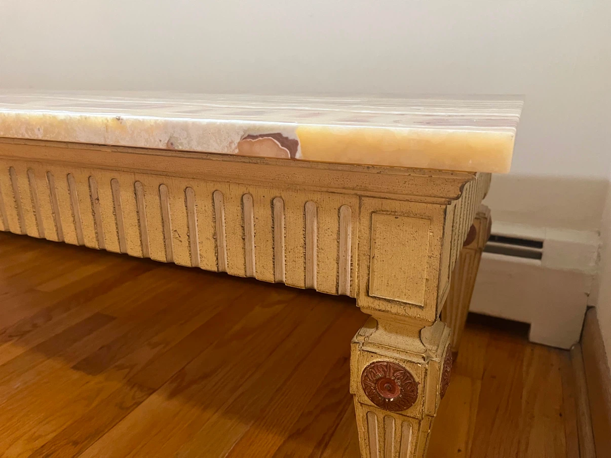 Vintage Onyx Stone Coffee Table - photo 4