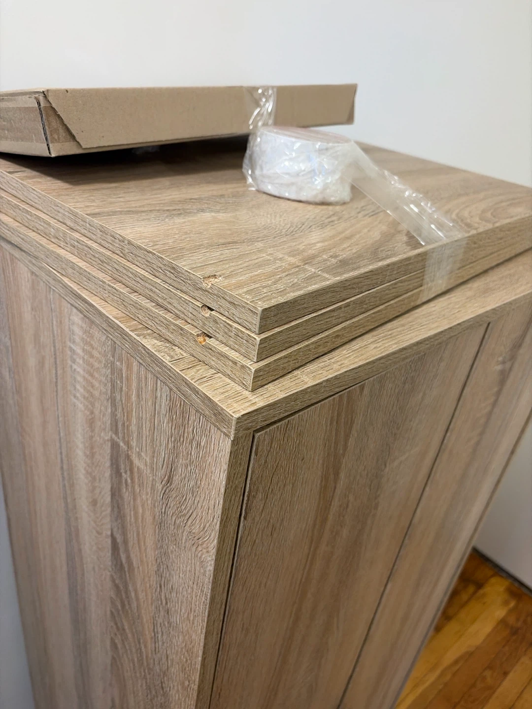 Light Oak Wood Storage Cabinet - photo 2