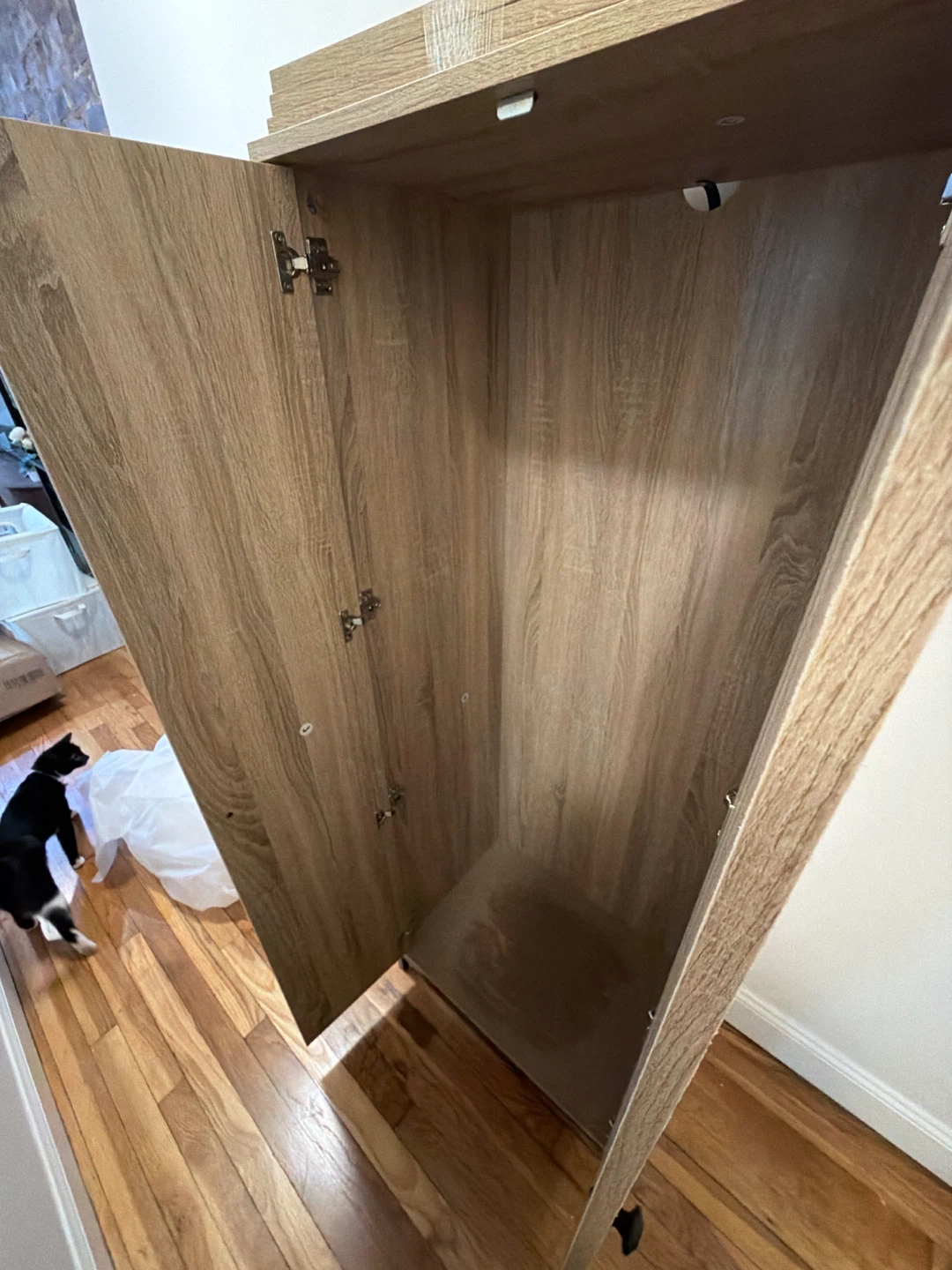 Light Oak Wood Storage Cabinet - photo 3