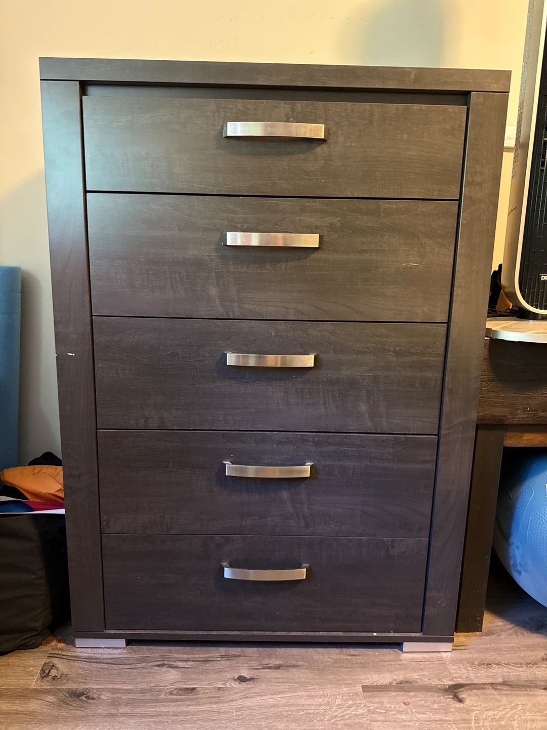 Dark Brown 5-Drawer Dresser - photo 5