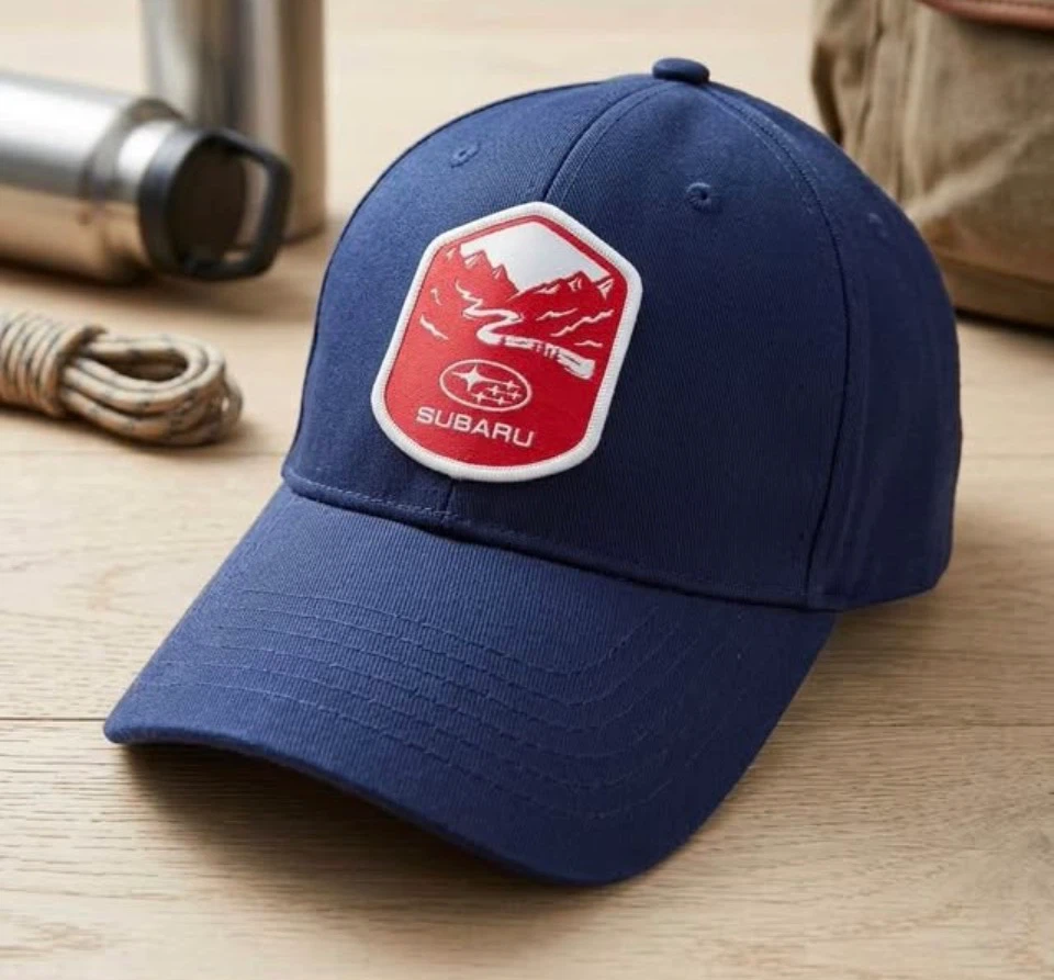 Men’s L/XL Subaru Adventure Series Navy Blue Baseball Cap.