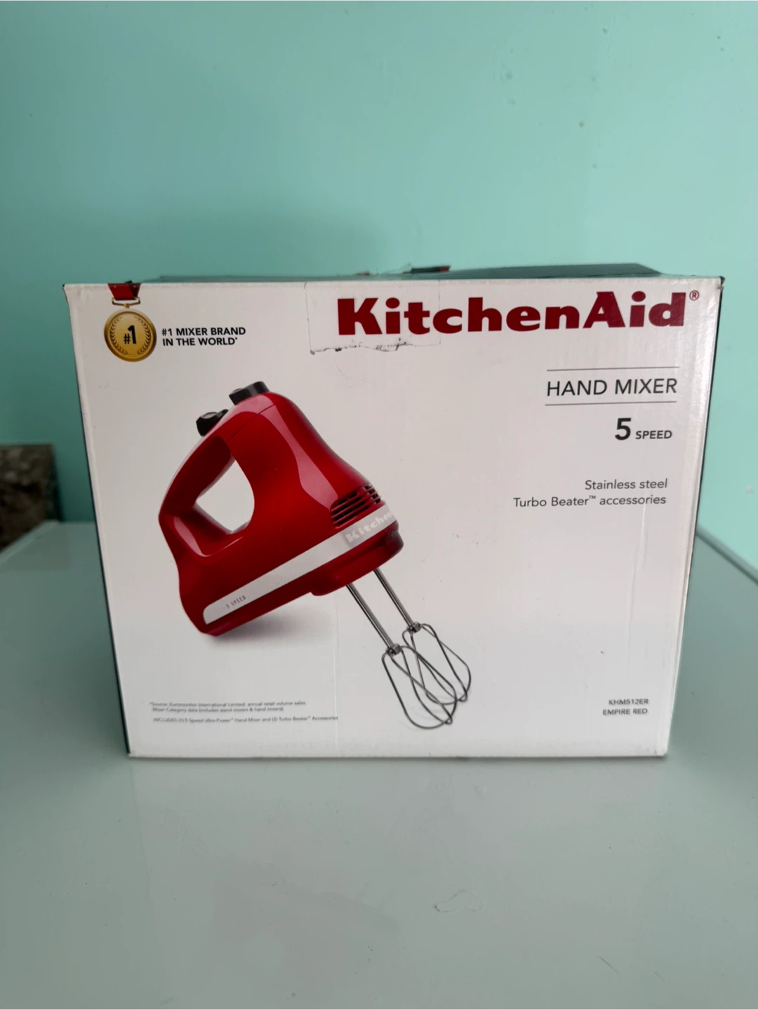 KitchenAid 5-Speed Hand Mixer - Empire Red