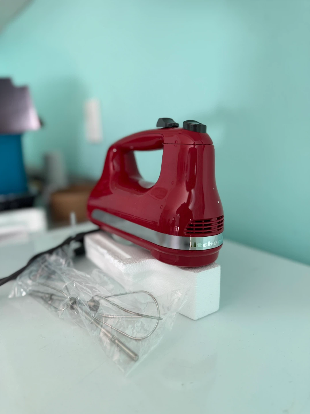 KitchenAid 5-Speed Hand Mixer - Empire Red - photo 4