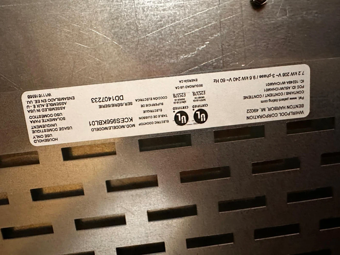 KitchenAid Electric Cooktop KCES956KBL01 - photo 3