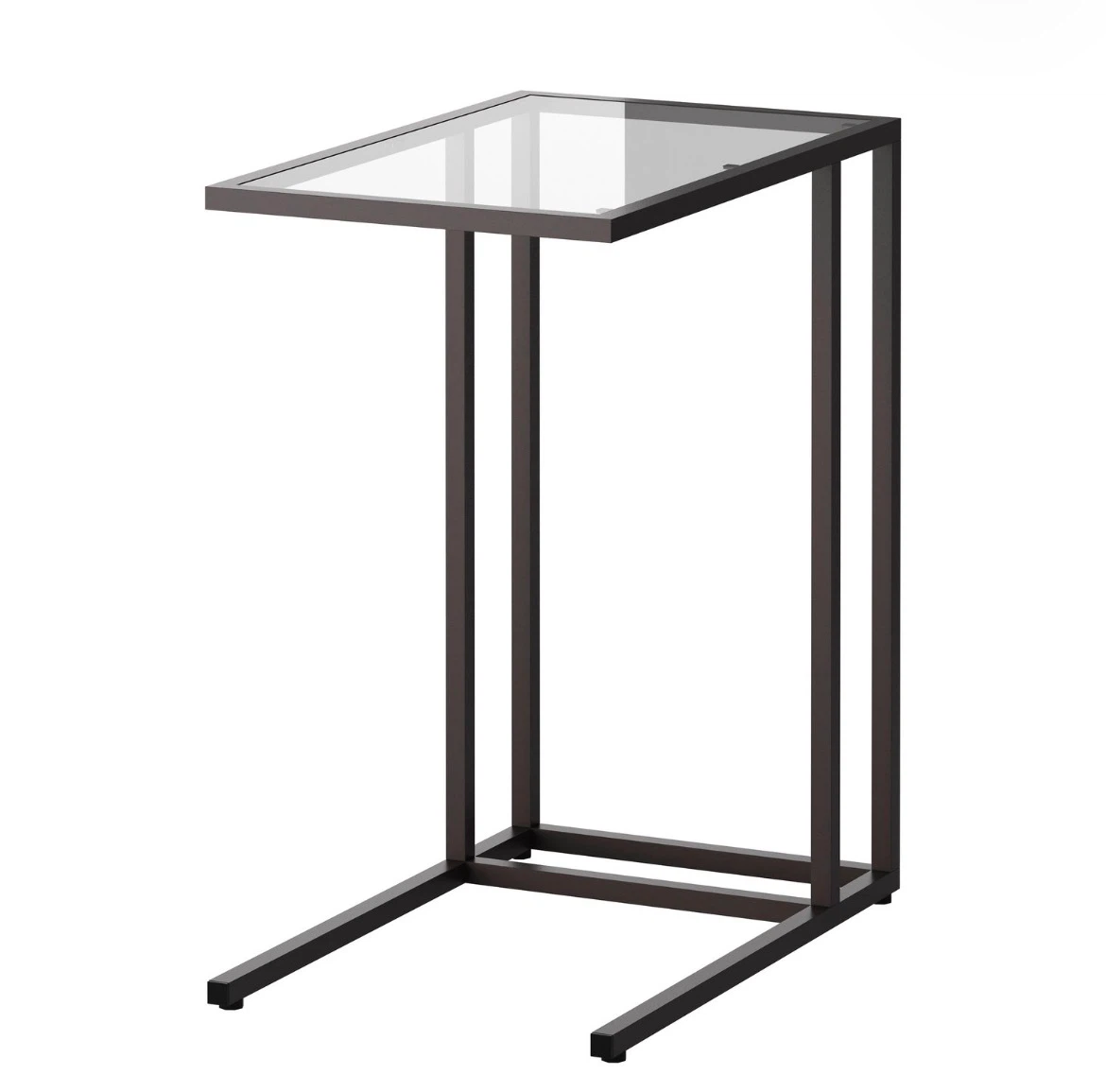 IKEA Glass and Metal C-Side Table