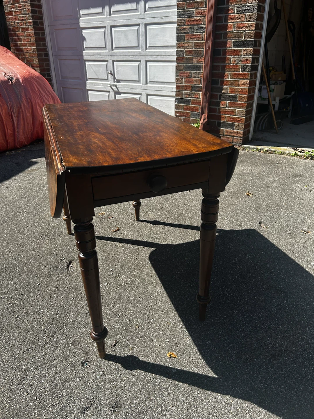 Vintage Dropleaf Pembroke Table - Solid Wood - photo 2