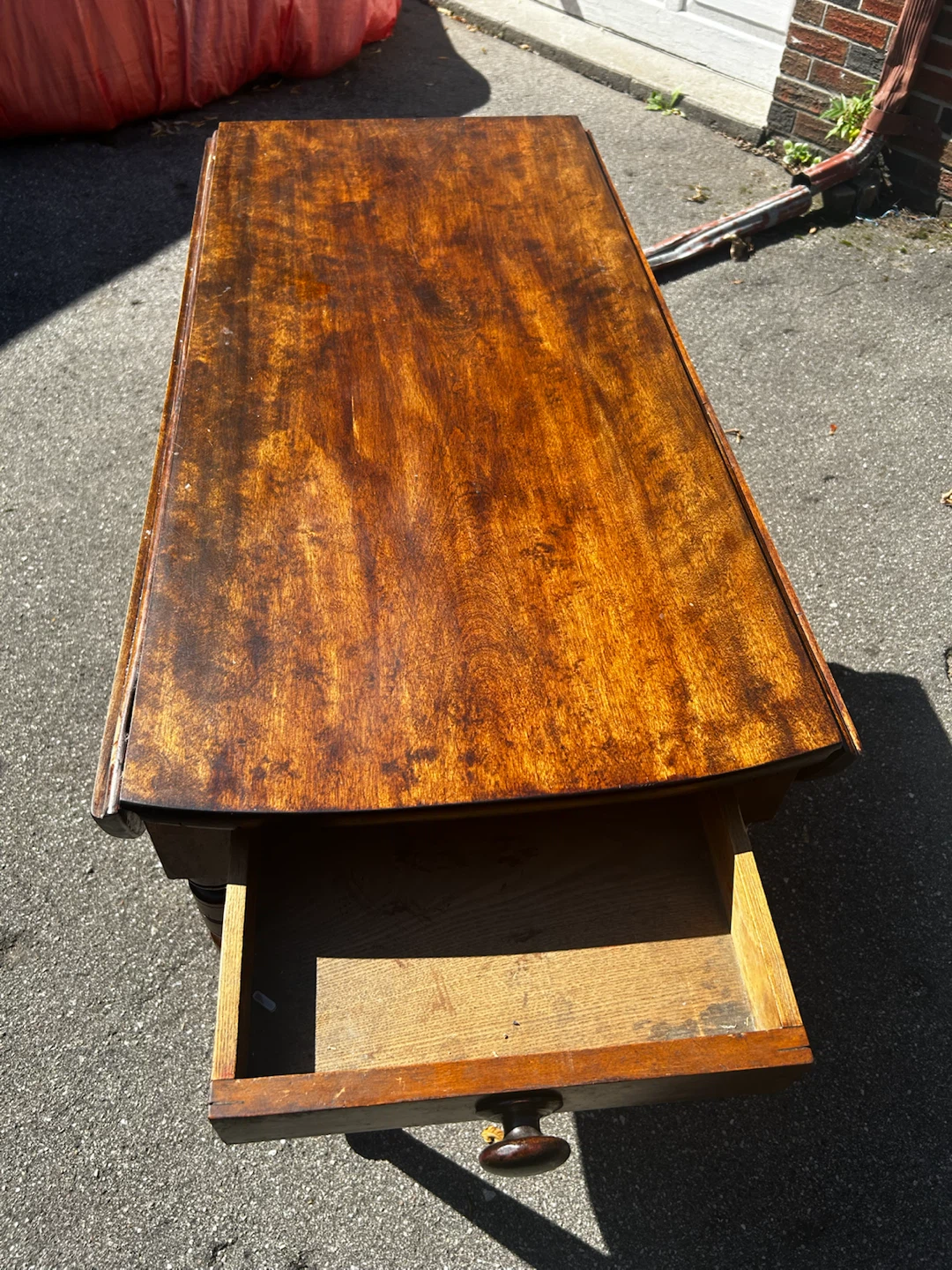 Vintage Dropleaf Pembroke Table - Solid Wood - photo 3