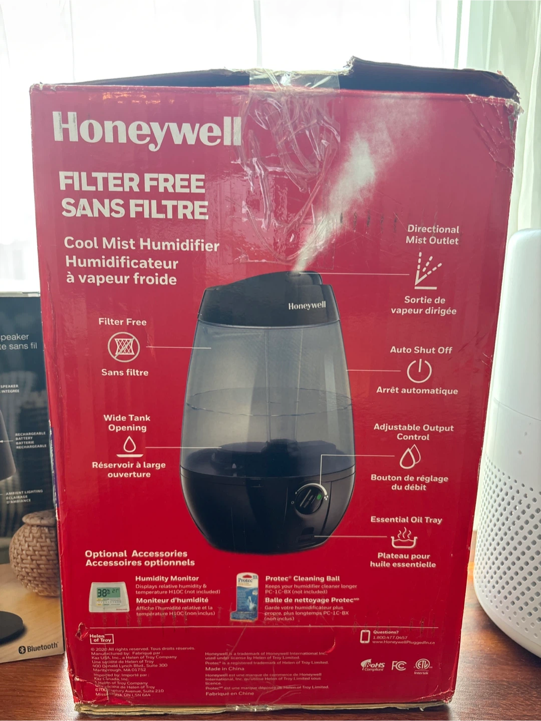 Honeywell Humidifier and Brookstone Speaker Lamp - photo 2