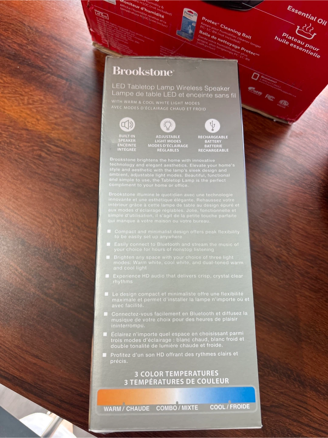 Honeywell Humidifier and Brookstone Speaker Lamp - photo 4