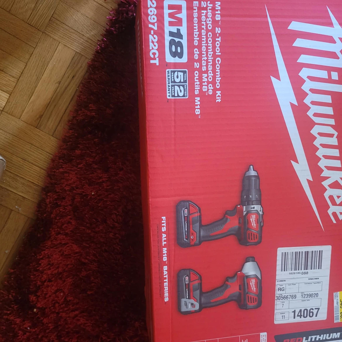 Milwaukee M18 2-Tool Combo Kit 2697-22CT - photo 2