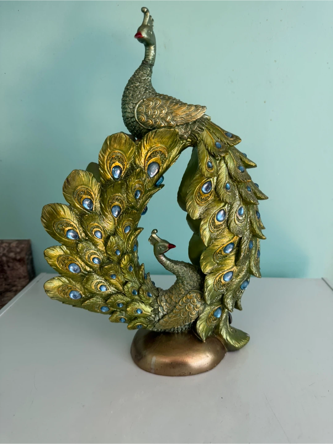Peacock Decorative Figurine