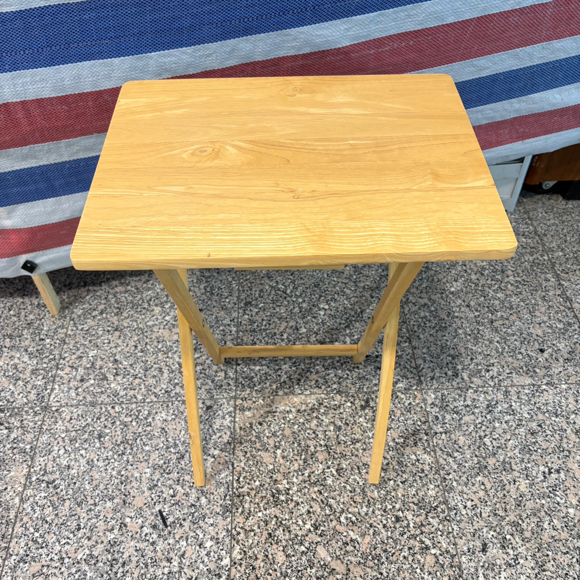 Natural Wood Folding  Tray Table