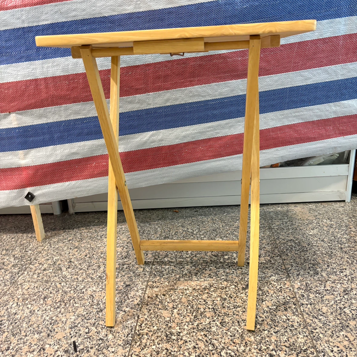 Natural Wood Folding  Tray Table - photo 2