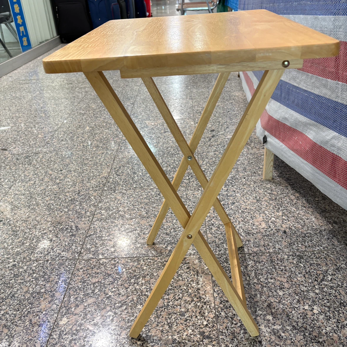 Natural Wood Folding  Tray Table - photo 3