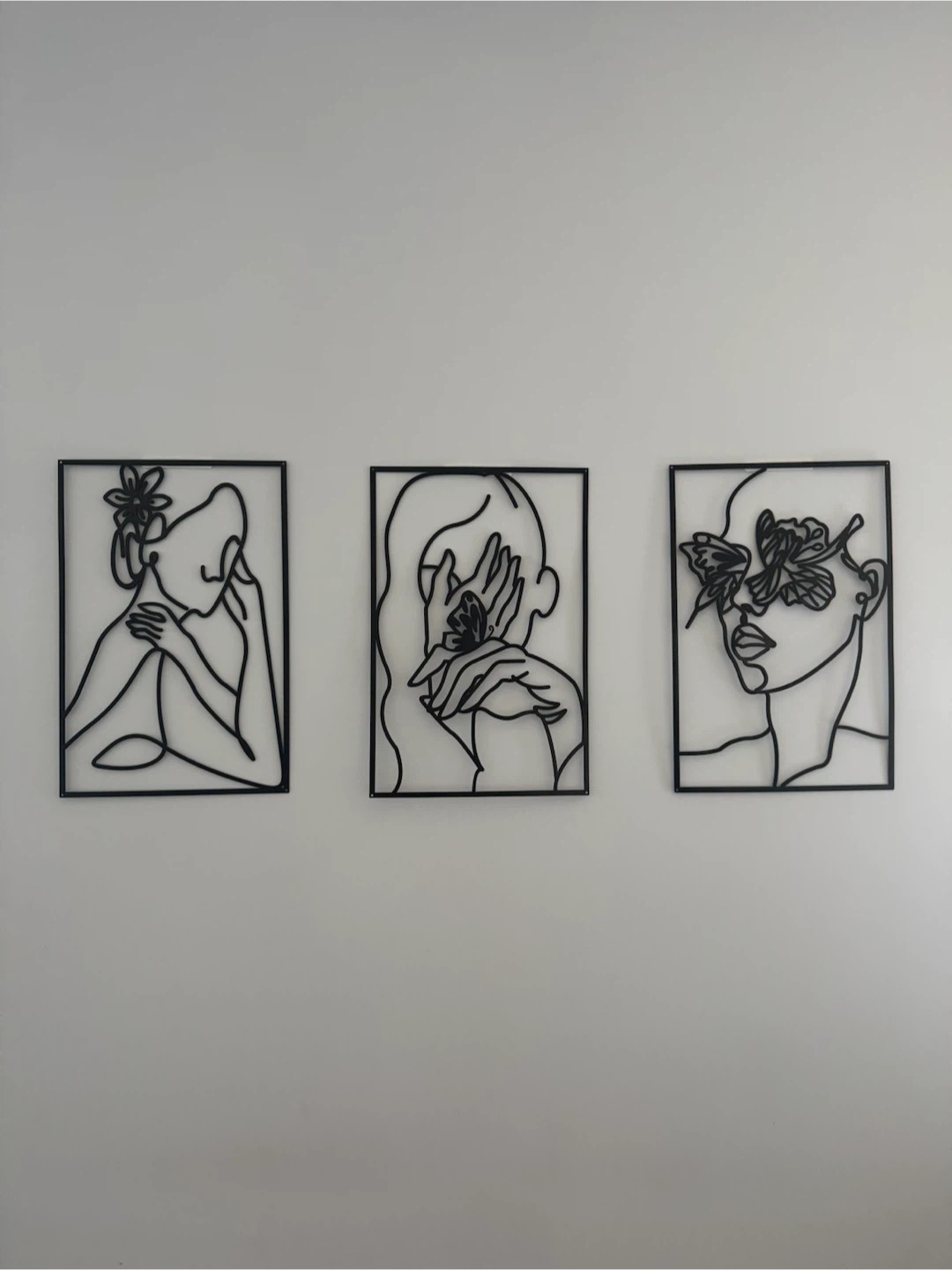 3 Metal art wall decor