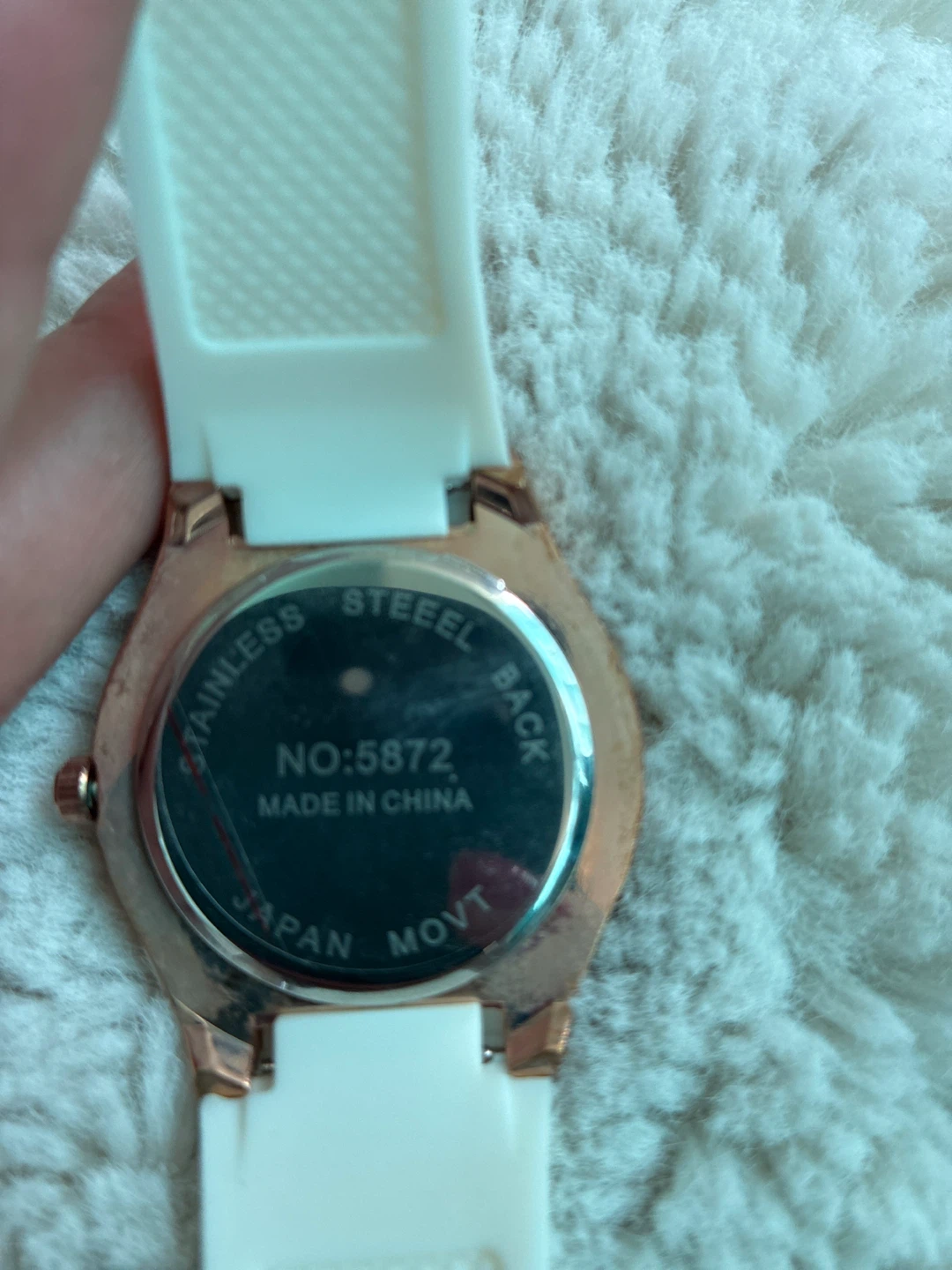 bebe Rose Gold-Tone Watch with White Strap - photo 5