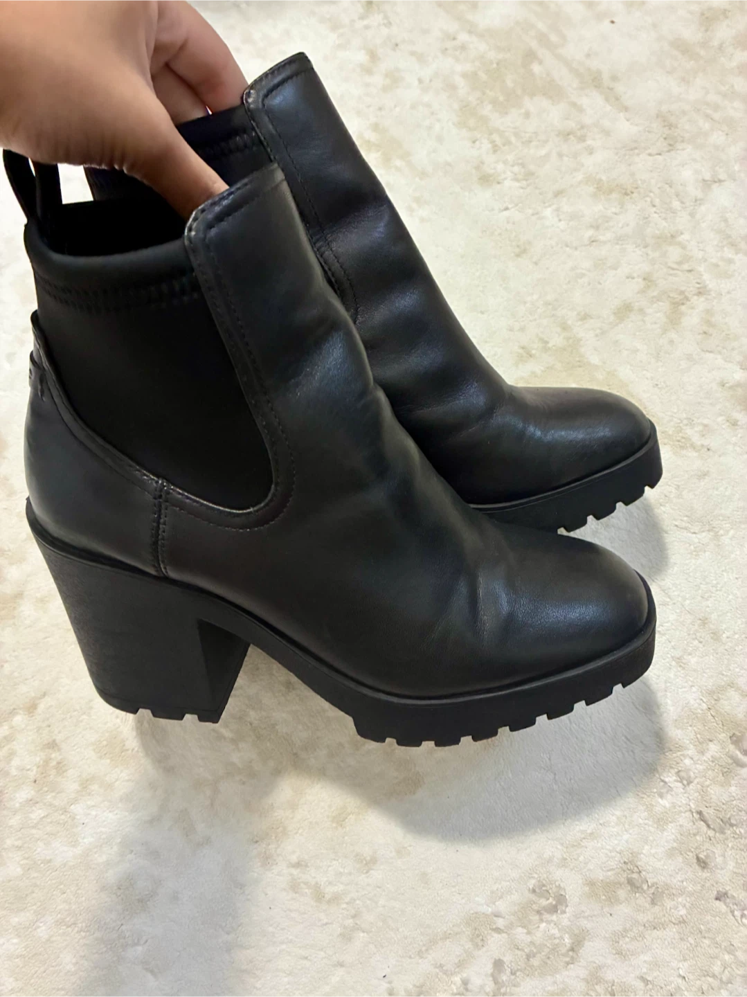 Aldo Black Ankle Boots Size 6.5