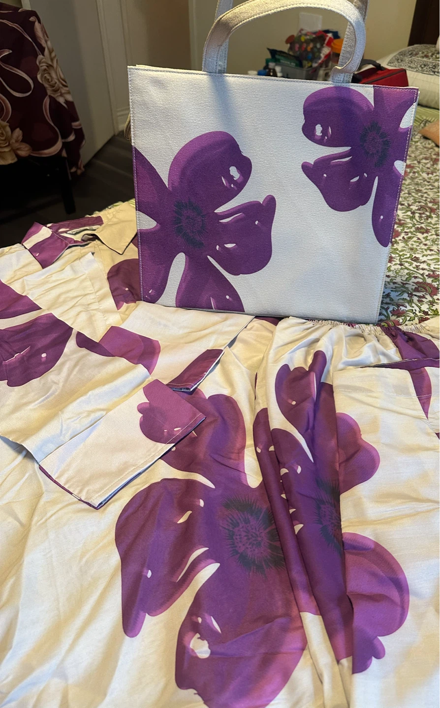 Tawakkal Purple Peony Collection Matching Set - photo 3