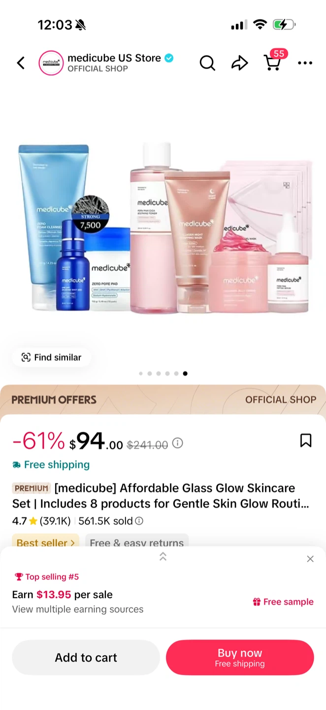 Medicube Glass Glow Skincare Set