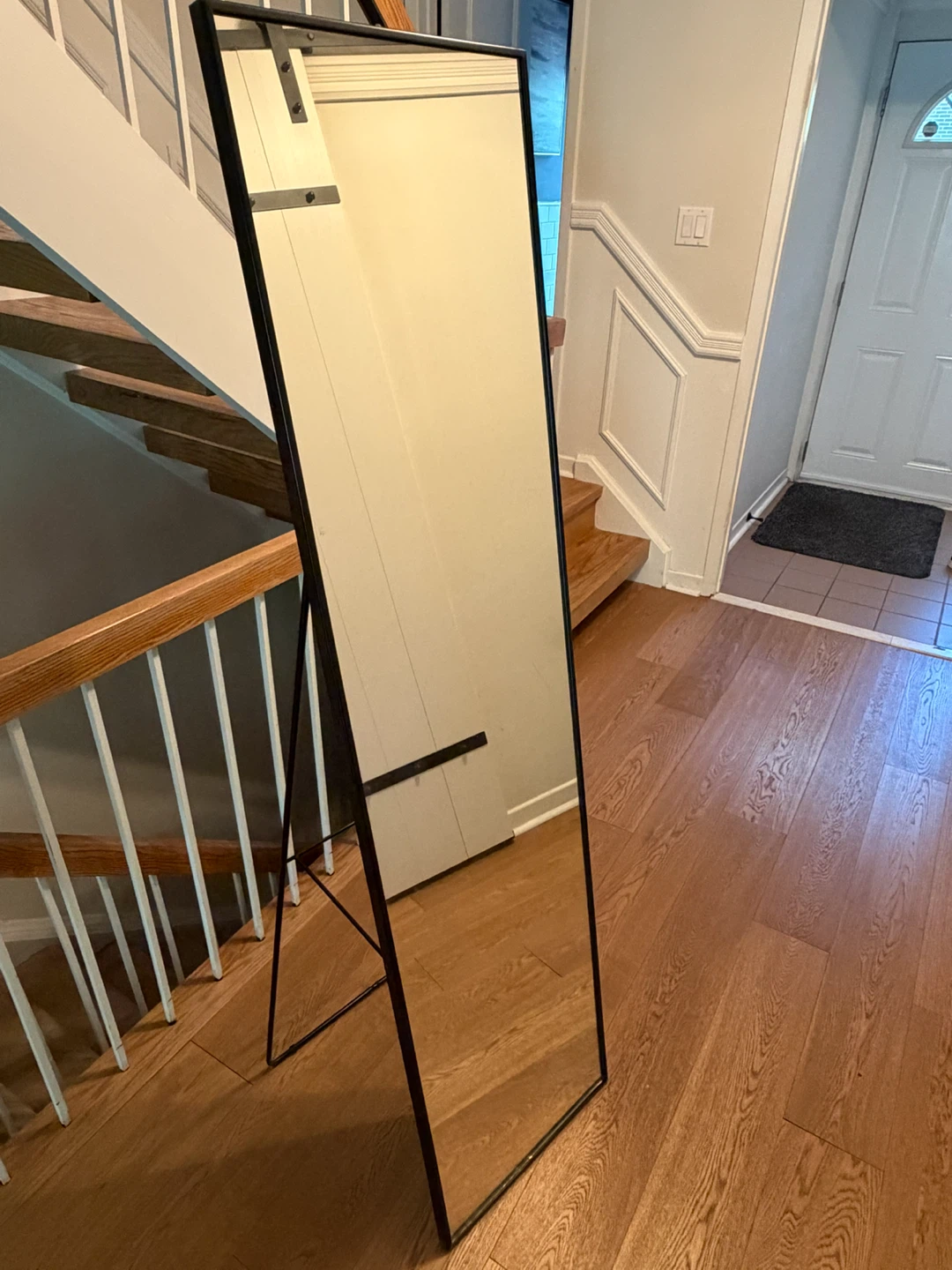Black Full-Length Floor Mirror